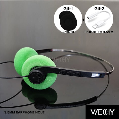 Ins New Underwire Headphone Music Mp3 Walkman Retro Feelings Portable Voice Wired Small Headphones Sports Fashion Photo Props