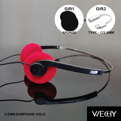 Ins New Underwire Headphone Music Mp3 Walkman Retro Feelings Portable Voice Wired Small Headphones Sports Fashion Photo Props