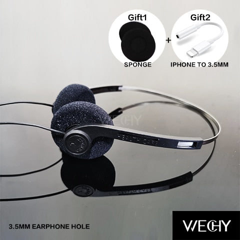 Ins New Underwire Headphone Music Mp3 Walkman Retro Feelings Portable Voice Wired Small Headphones Sports Fashion Photo Props