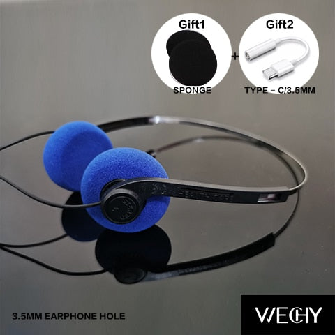 Ins New Underwire Headphone Music Mp3 Walkman Retro Feelings Portable Voice Wired Small Headphones Sports Fashion Photo Props