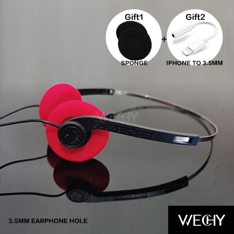 Ins New Underwire Headphone Music Mp3 Walkman Retro Feelings Portable Voice Wired Small Headphones Sports Fashion Photo Props