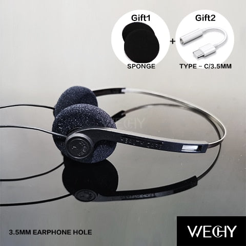 Ins New Underwire Headphone Music Mp3 Walkman Retro Feelings Portable Voice Wired Small Headphones Sports Fashion Photo Props