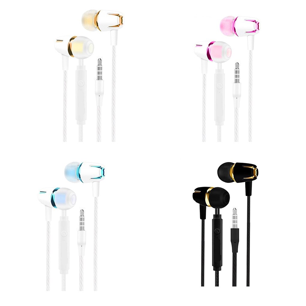 Wired Gaming Earphone Traveling in-ear Soft Eartips Headphone Music Listening 3.5mm Sports Earbuds Headset 120cm