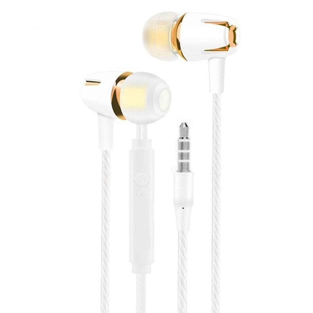 Wired Gaming Earphone Traveling in-ear Soft Eartips Headphone Music Listening 3.5mm Sports Earbuds Headset 120cm