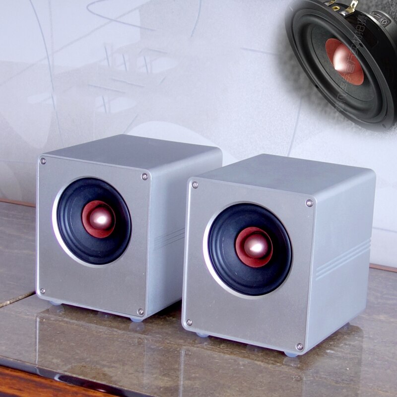 25W*2 3-inch/4-inch Aluminum Alloy Full-range Speaker Bookshelf Speakers Fever Grade A300 Al-Fe-B Magnetic Unit Computer Speaker