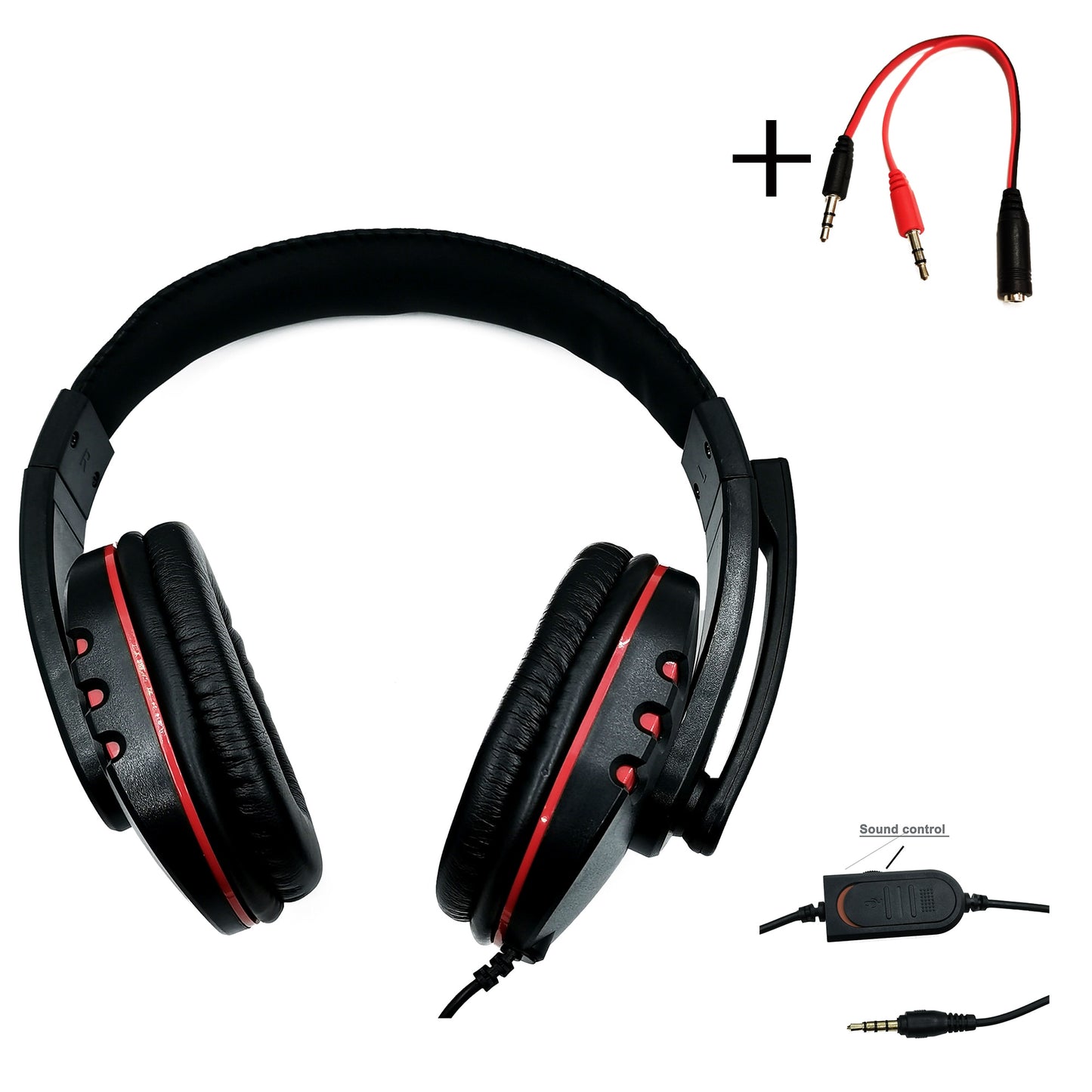 3.5mm Wired Gaming Headphones Game Headset Noise Cancelling Earphone with Microphone Volume Control for PS4 Play Station 4 PC