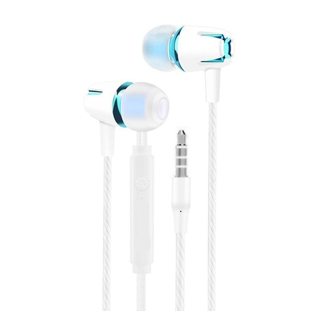 Wired Gaming Earphone Traveling in-ear Soft Eartips Headphone Music Listening 3.5mm Sports Earbuds Headset 120cm