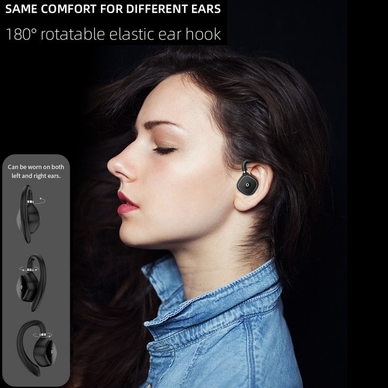 Air Conduction Bluetooth 5.3 Earphones Sport Waterproof Led Display Wireless Headphones HiFi Stereo Earbuds Open Ear Headsets