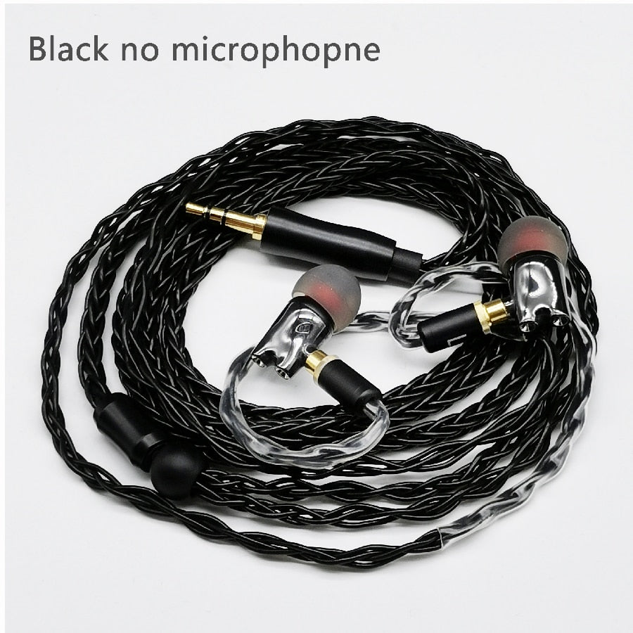 IE800 Earbuds HiFi Earphone in Ear Earbuds With MicTop Quality mmcx Headset cable For shure SE215