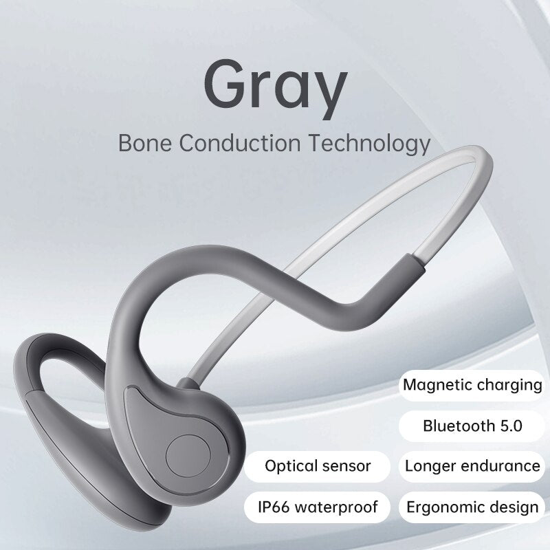 Bone Conduction earphones Wireless Bluetooth HifiEar-hook headphones Waterproof bone conduction headphone withmic Earbud Headset