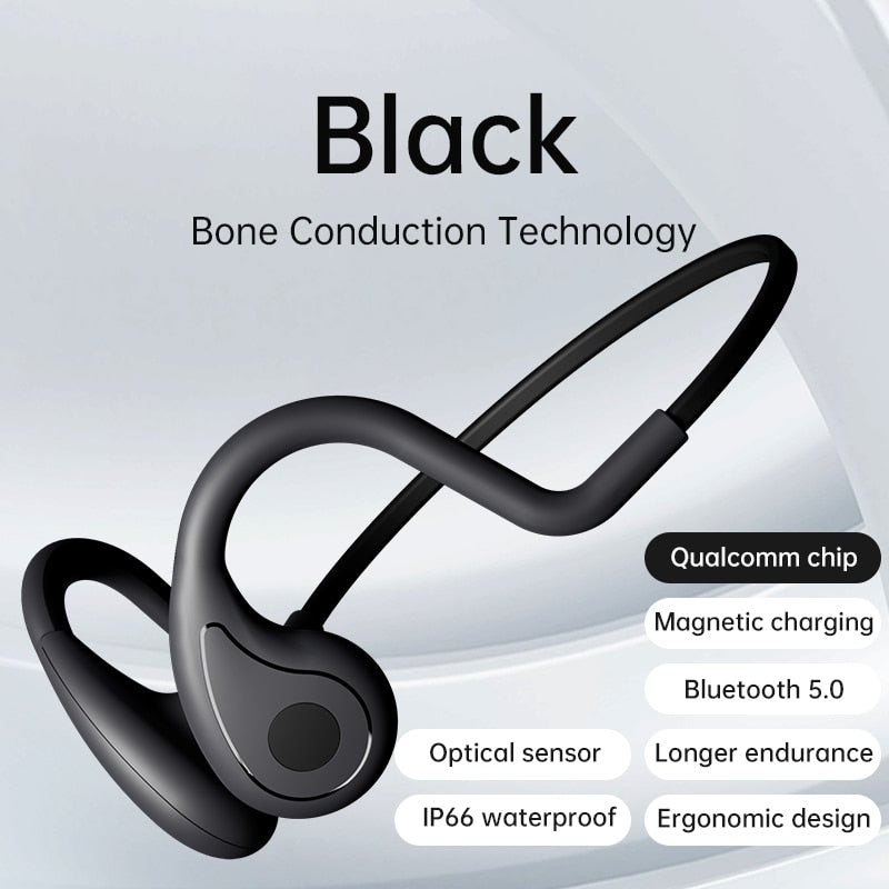 Bone Conduction earphones Wireless Bluetooth HifiEar-hook headphones Waterproof bone conduction headphone withmic Earbud Headset