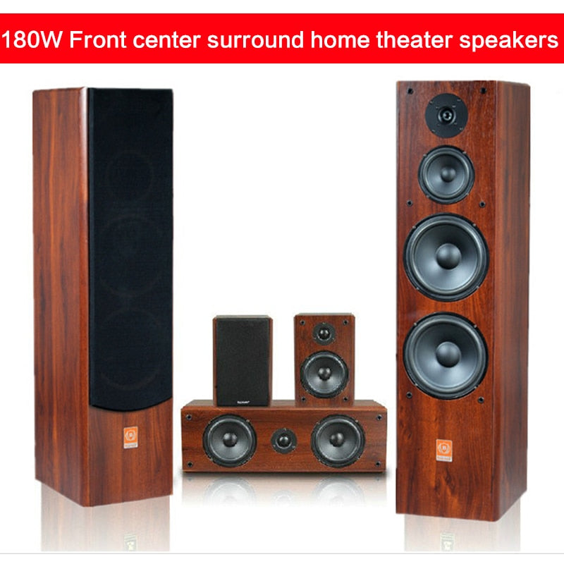 180W High-power 8-inch Floor-standing Speaker Front Center Surround Home Theater Fever Hifi Audio Passive Bookshelf Speaker