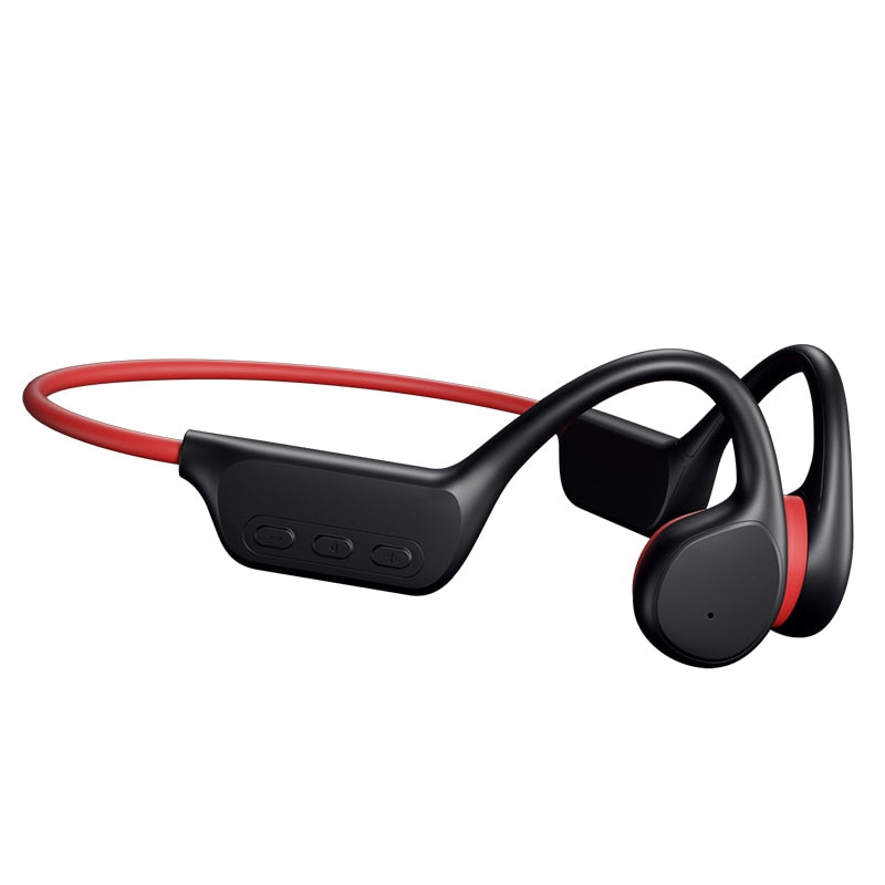 Bone Conduction Earphones Bluetooth Wireless IPX8 Waterproof MP3 Player Hifi Ear-hook Headphone With Mic Headset For Swimming