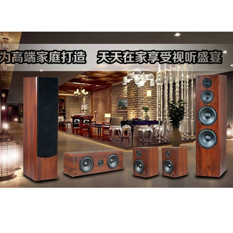 180W High-power 8-inch Floor-standing Speaker Front Center Surround Home Theater Fever Hifi Audio Passive Bookshelf Speaker