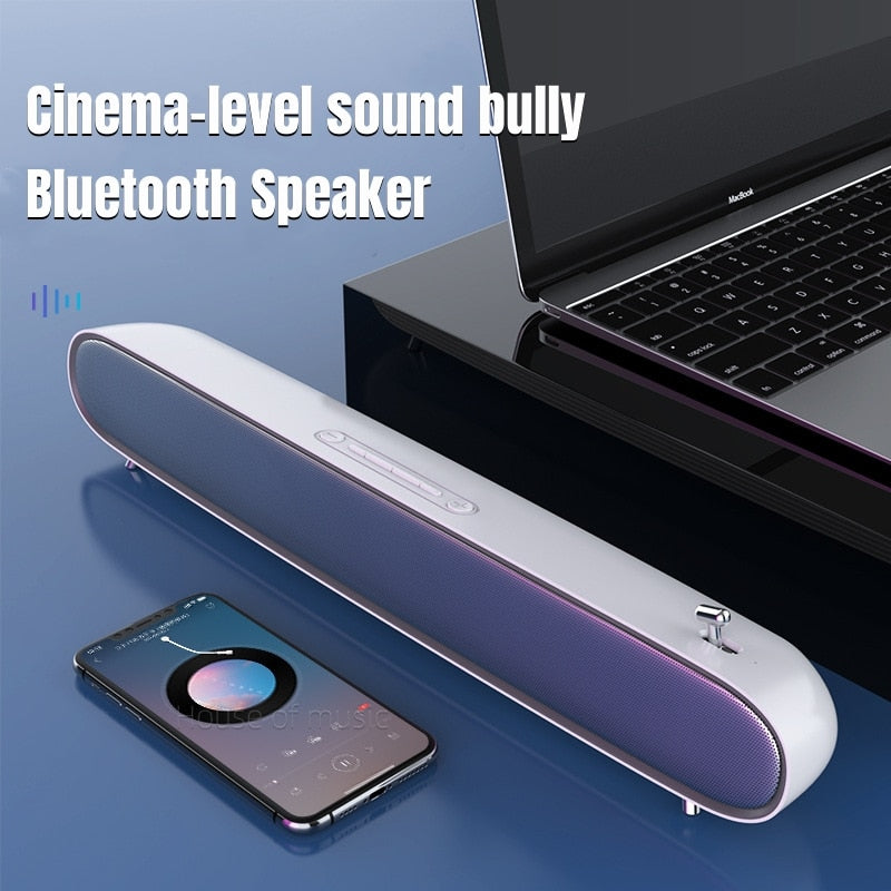 TV Soundbar Wired and Wireles Home Surround Speaker Sound Bar for PC Theater Computer Aux 3.5mm Outdoor Portable Bluetooth Audio