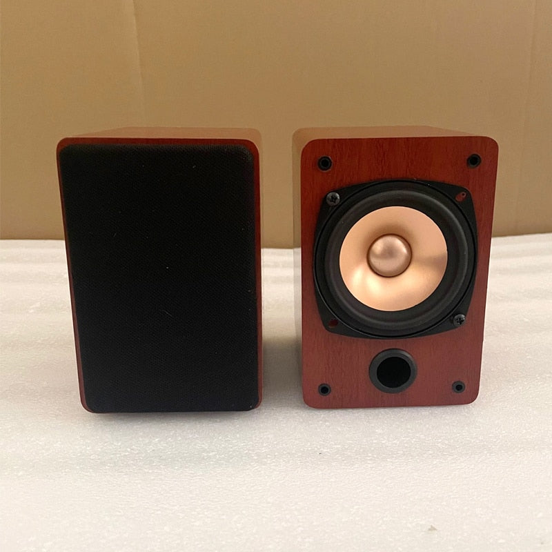 3 Inch Passive Bookshelf Speaker Home Theater System Sound Amplifier LoudSpeaker Wooden Fever Diy Computer Audio Speaker