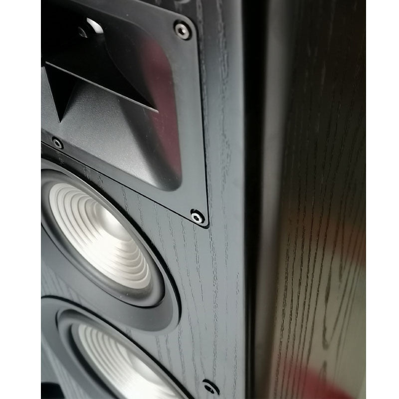 200W Dual 8-inch Three-way Home Theater Passive Speaker High Power High-fidelity Home Fever Floor-standing Audio Front Speaker