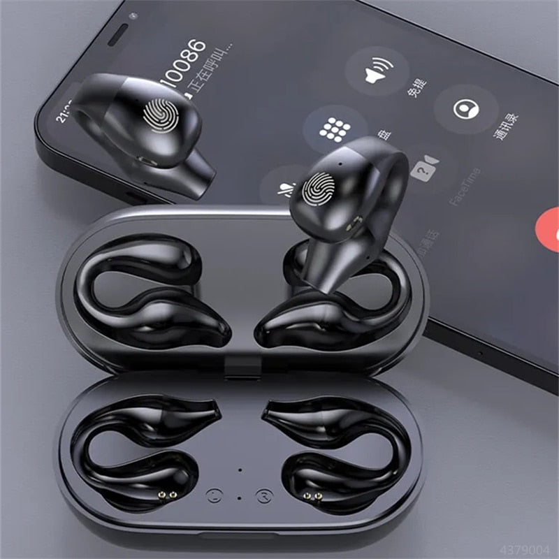 2023 NEW Original Bone Conduction Bluetooth Headsets Open Ear Clip Wireless Headphones with Mic Sports Earphones for iphone