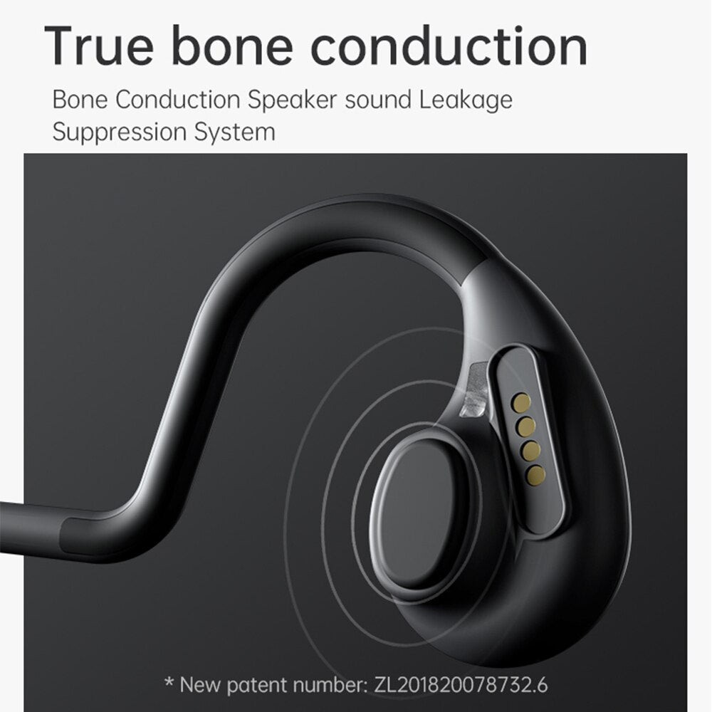 Bone Conduction earphones Wireless Bluetooth HifiEar-hook headphones Waterproof bone conduction headphone withmic Earbud Headset