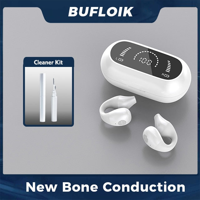 2023 NEW Original Bone Conduction Bluetooth Headsets Open Ear Clip Wireless Headphones with Mic Sports Earphones for iphone