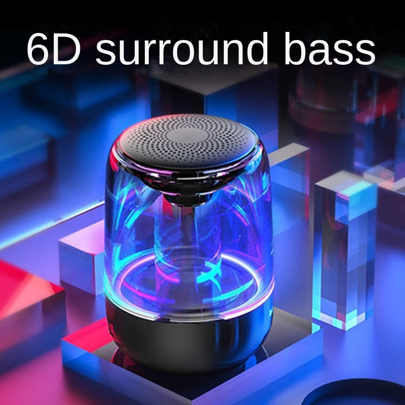 Mobile Phone Bluetooth Speaker High-quality Colorful Lights Wireless Small Sound Box Subwoofer Portable Home Impact Mini Gift