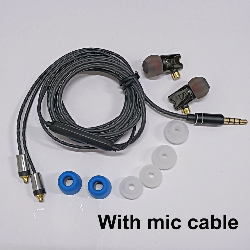 IE800 Earbuds HiFi Earphone in Ear Earbuds With MicTop Quality mmcx Headset cable For shure SE215