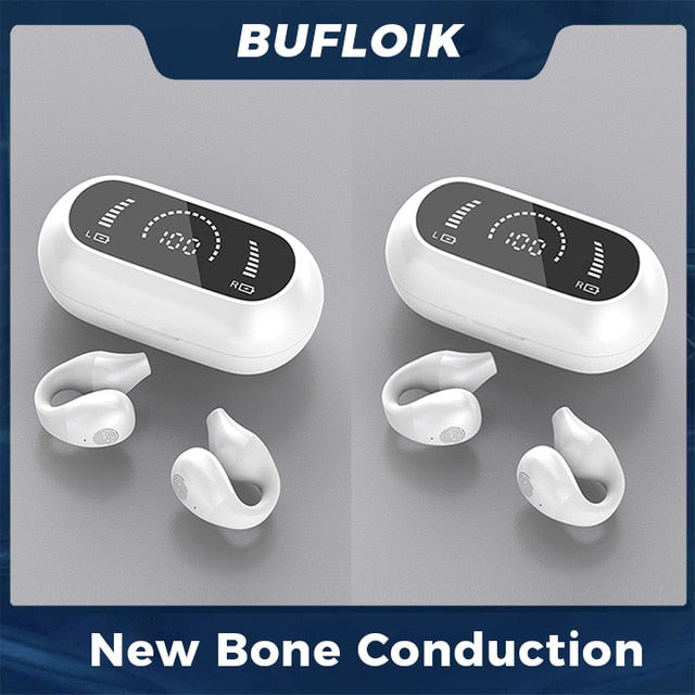 2023 NEW Original Bone Conduction Bluetooth Headsets Open Ear Clip Wireless Headphones with Mic Sports Earphones for iphone