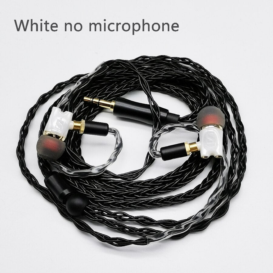 IE800 Earbuds HiFi Earphone in Ear Earbuds With MicTop Quality mmcx Headset cable For shure SE215