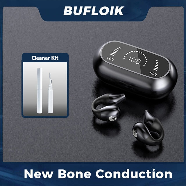 2023 NEW Original Bone Conduction Bluetooth Headsets Open Ear Clip Wireless Headphones with Mic Sports Earphones for iphone