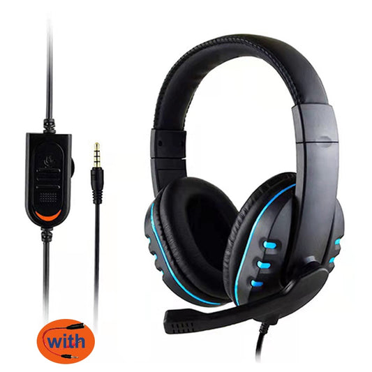 3.5mm Wired Gaming Headphones Game Headset Noise Cancelling Earphone with Microphone Volume Control for PS4 Play Station 4 PC