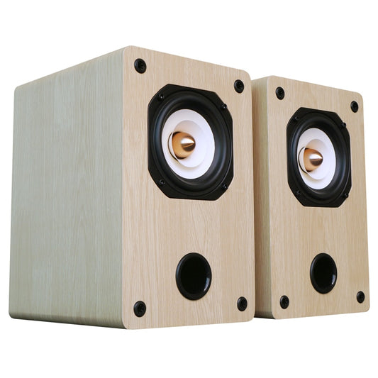 4 Inch 25-50W Full Range Speaker 4/8Ohm Birch Wood Speaker Q401 Fever Passive Bookshelf Speaker Pair Box 84Hz-20KHz